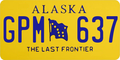AK license plate GPM637