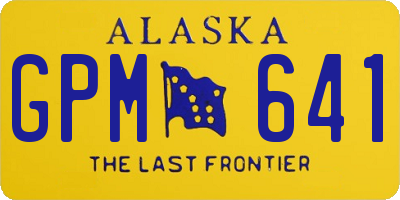 AK license plate GPM641