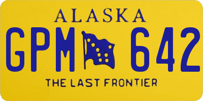 AK license plate GPM642