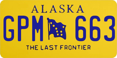 AK license plate GPM663