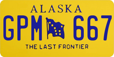 AK license plate GPM667
