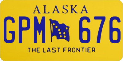 AK license plate GPM676