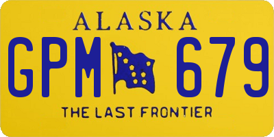 AK license plate GPM679