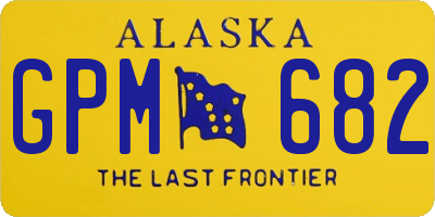 AK license plate GPM682