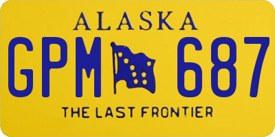 AK license plate GPM687