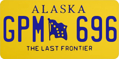 AK license plate GPM696