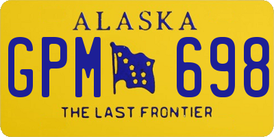 AK license plate GPM698