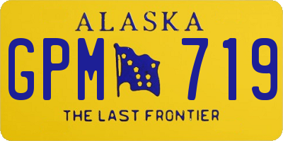 AK license plate GPM719