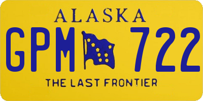 AK license plate GPM722