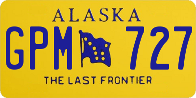 AK license plate GPM727