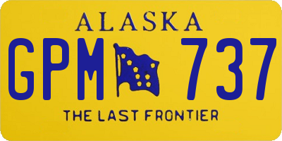 AK license plate GPM737