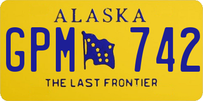 AK license plate GPM742