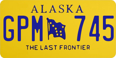 AK license plate GPM745