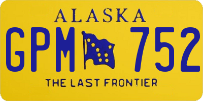AK license plate GPM752