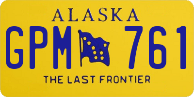 AK license plate GPM761