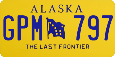 AK license plate GPM797