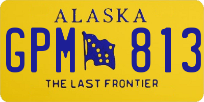 AK license plate GPM813
