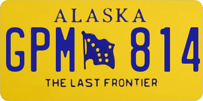 AK license plate GPM814