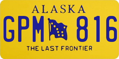 AK license plate GPM816