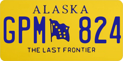 AK license plate GPM824