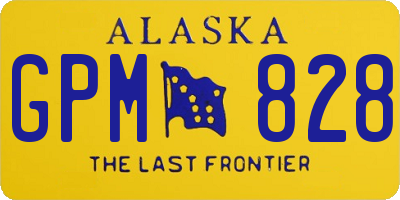 AK license plate GPM828