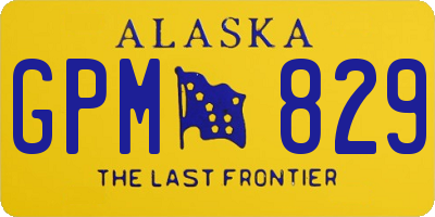 AK license plate GPM829