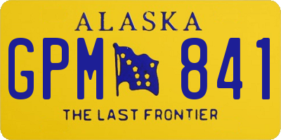 AK license plate GPM841