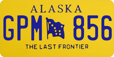AK license plate GPM856