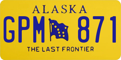 AK license plate GPM871