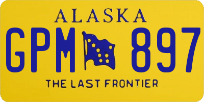 AK license plate GPM897