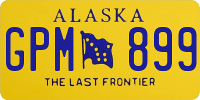 AK license plate GPM899