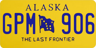AK license plate GPM906