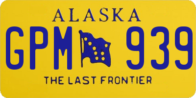 AK license plate GPM939