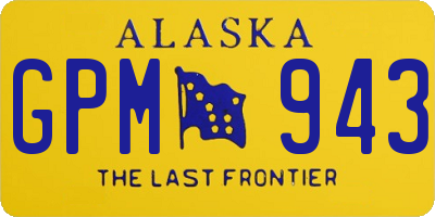AK license plate GPM943