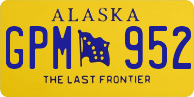 AK license plate GPM952