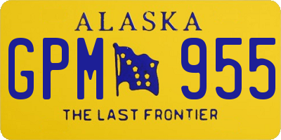 AK license plate GPM955