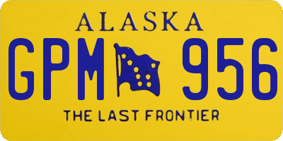 AK license plate GPM956