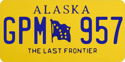 AK license plate GPM957