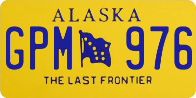 AK license plate GPM976