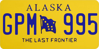 AK license plate GPM995