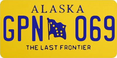 AK license plate GPN069
