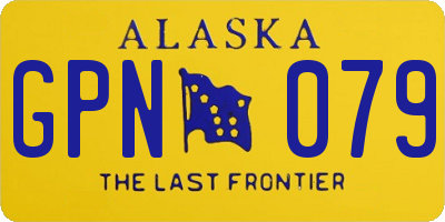 AK license plate GPN079