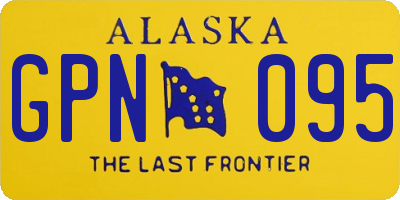 AK license plate GPN095