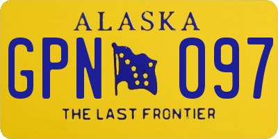 AK license plate GPN097