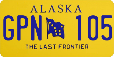 AK license plate GPN105