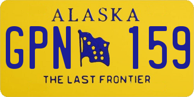 AK license plate GPN159