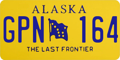 AK license plate GPN164