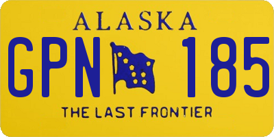 AK license plate GPN185