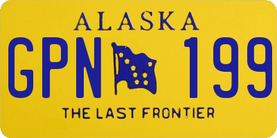 AK license plate GPN199