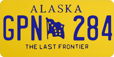 AK license plate GPN284